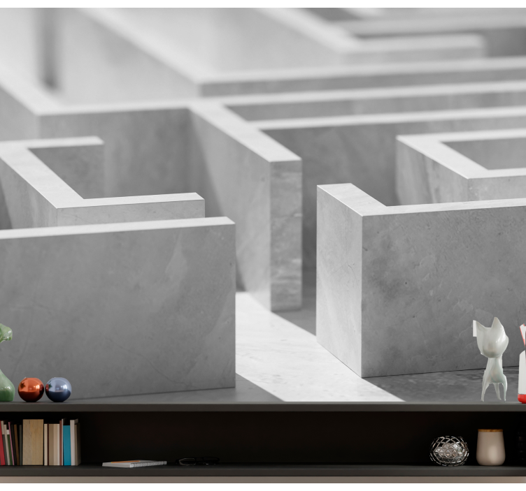 Fotomurale astratto dettagli struttura labirinto - TenStickers