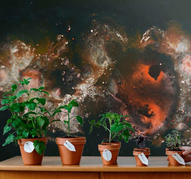 Fotomurale astratto motivi fluidi celestiali - TenStickers