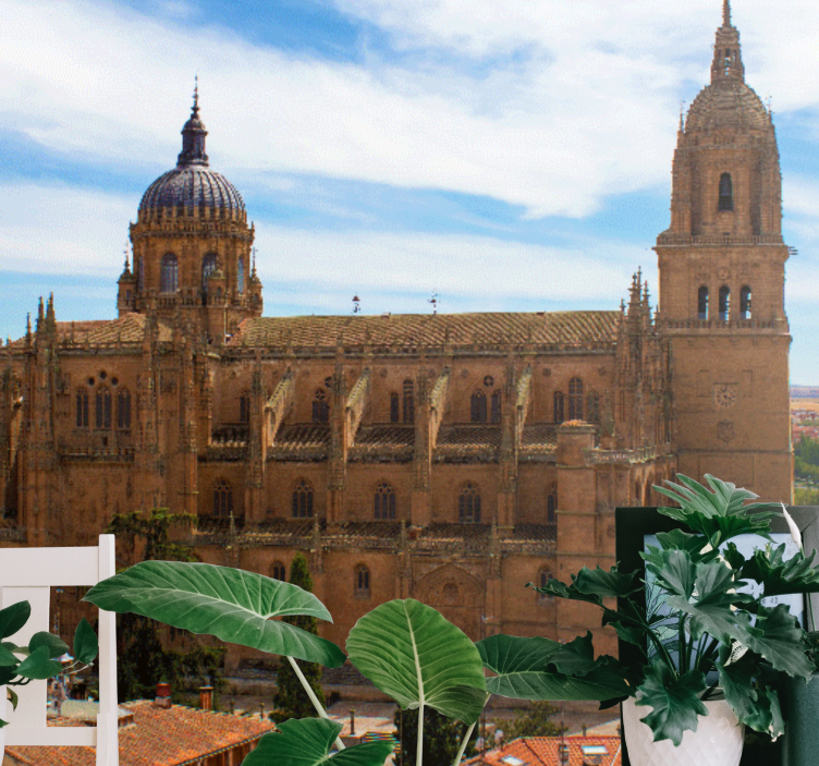 Fotomurale di madrid vista della cattedrale storica - TenStickers