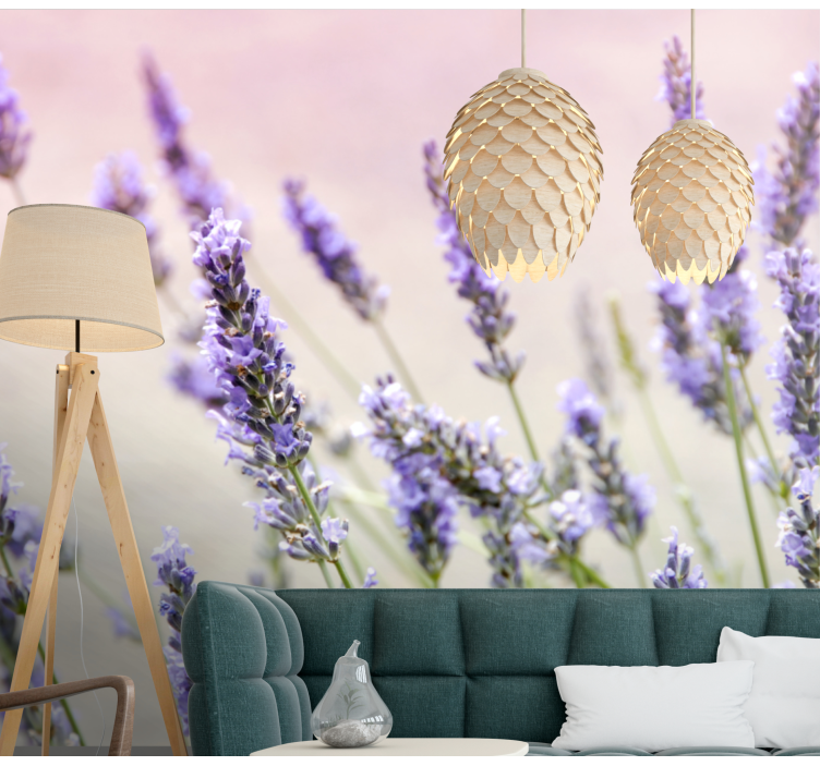 Fotomurale fiori eleganza floreale lavanda - TenStickers