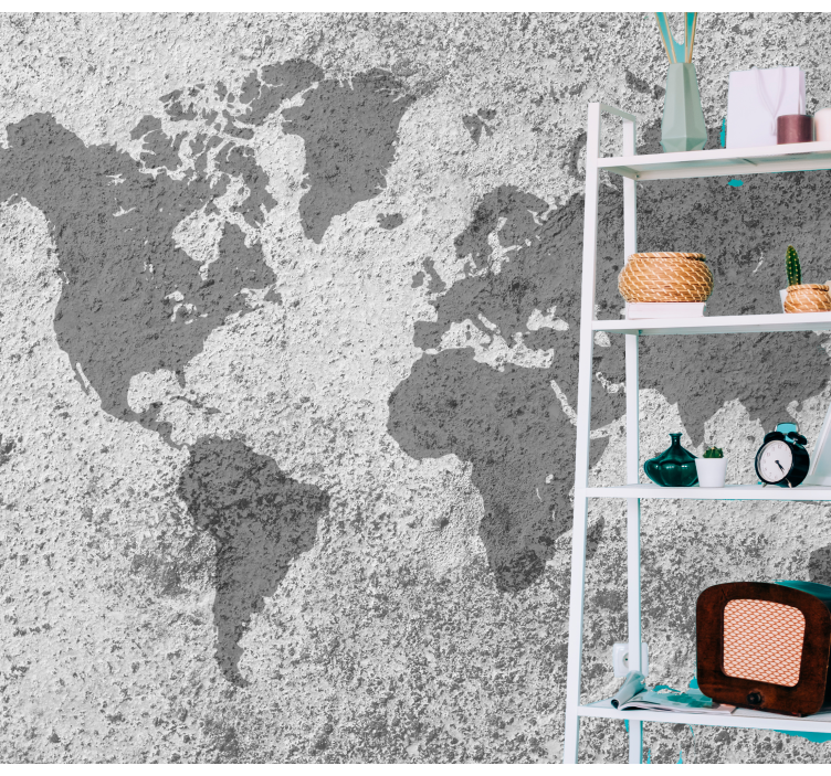 Fotomurale mappamondo mappa del globo artistica - TenStickers