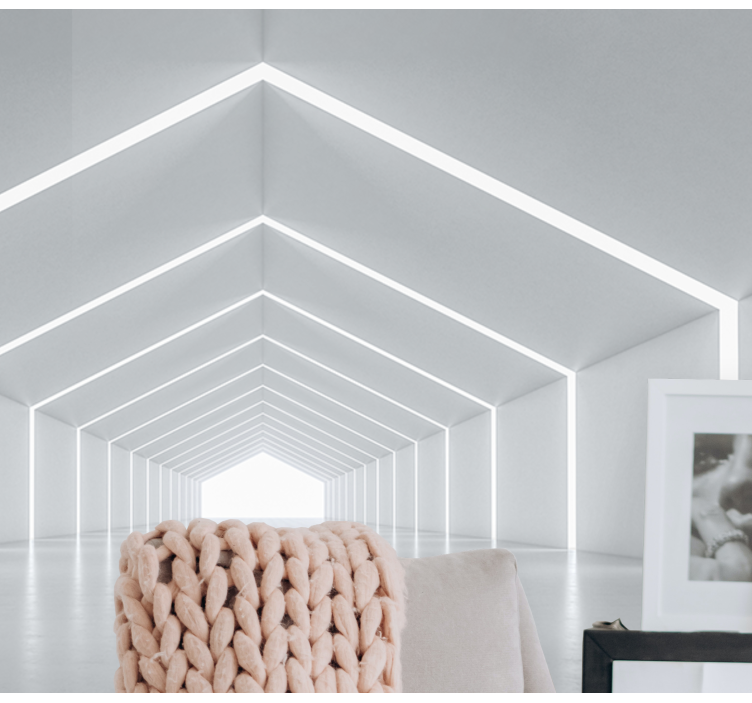 Fotomurale moderno struttura geometrica della luce - TenStickers