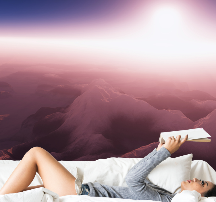 Fotomurale montagna picco di montagna serene - TenStickers