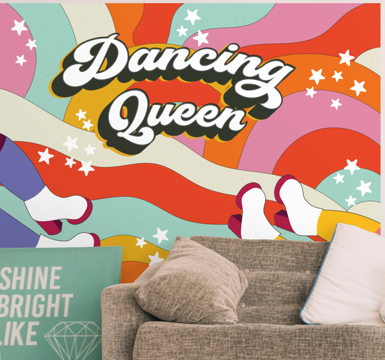 Fotomurale musicale vibrazioni da dancing queen - TenStickers