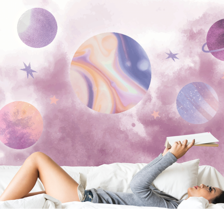 Fotomurale spaziale design planetario celestiale - TenStickers