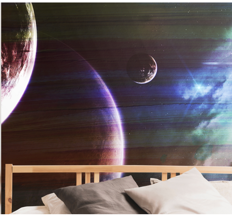 Fotomurale spaziale scena planetaria cosmica - TenStickers