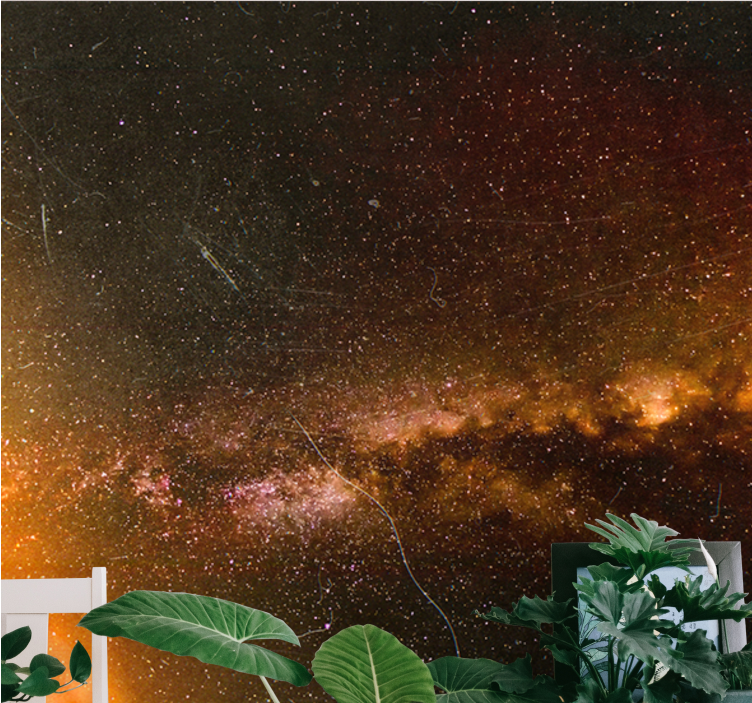 Fotomurale spaziale splendore della galassia cosmica - TenStickers