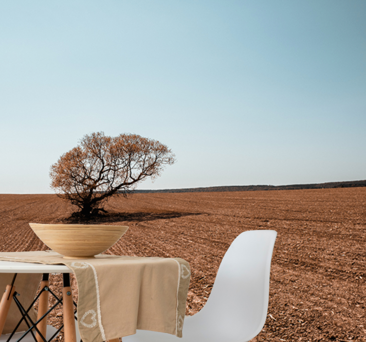 Fotomurali natura paesaggio albero solitario - TenStickers