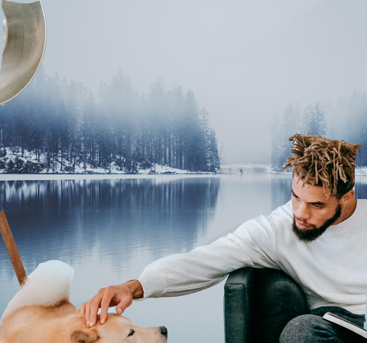 Fotomurali natura paesaggio sereno al lago - TenStickers