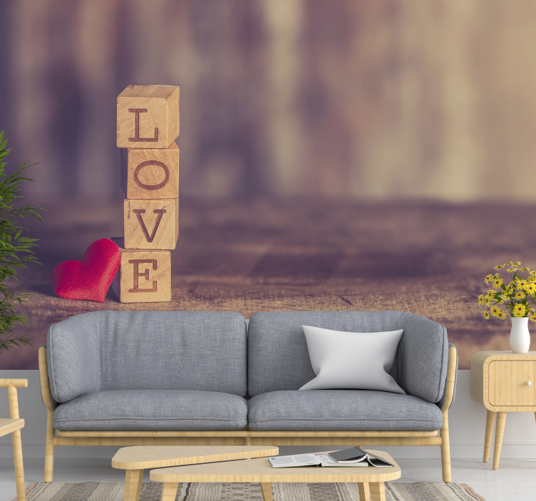 Fotomurale con scritta "love" - TenStickers