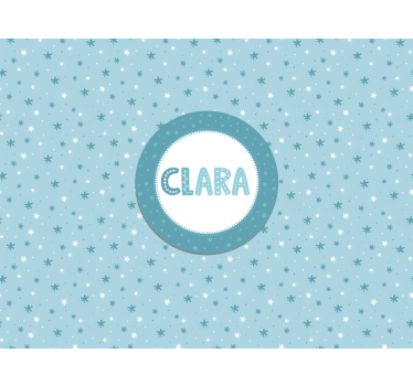 Fotomurale per neonato motivo a stelle - TenStickers