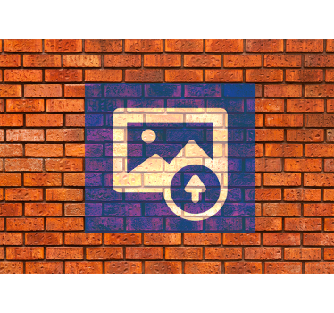 Fotomurale mattoni effetto bandiera spagnola - TenStickers