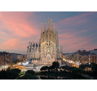 Fotomurale di Barcellona Sagrada Familia - TenStickers