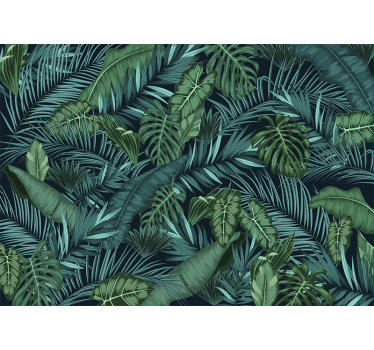 Fotomurale con piante tropicali - TenStickers