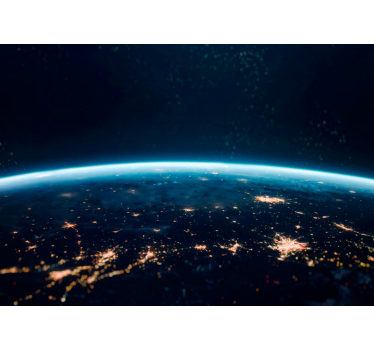 fotomurale 3d paesaggio Terra di notte - TenStickers