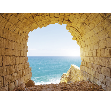 Fotomurale paesaggi vista arco sul mare - TenStickers