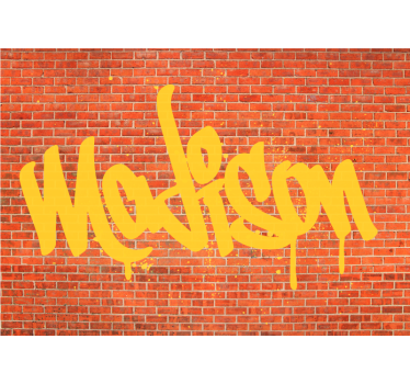 Fotomurale arte urbana stile del testo dei graffiti - TenStickers