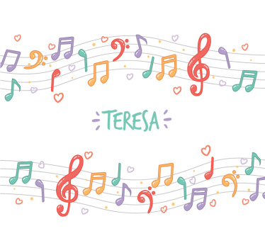 Fotomurale musicale melodia di note musicali - TenStickers