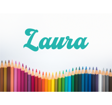 Fotomurale personalizzato nome in corsivo - TenStickers