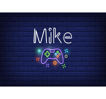 Fotomurale controller e nome personalizzabile - TenStickers