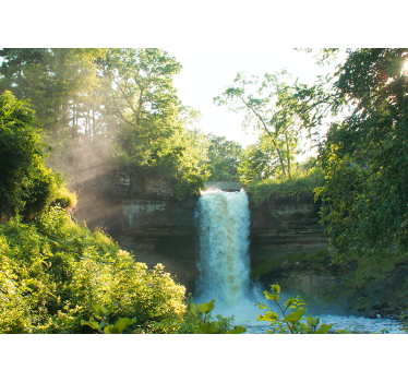 Fotomurali cascate vista serena e soleggiata - TenStickers