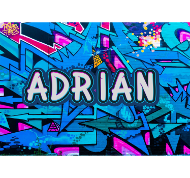 Fotomurale arte urbana stile graffiti personalizzabile - TenStickers