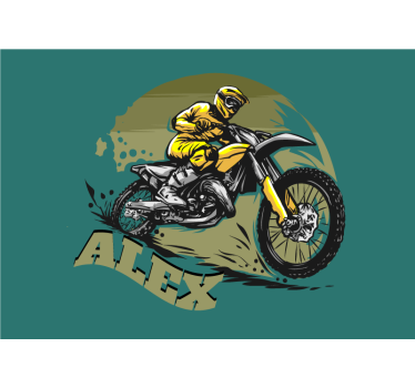 Fotomurale veicoli motocross in azione - TenStickers