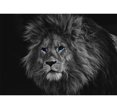 Fotomurali leone illustrazione leone regale - TenStickers
