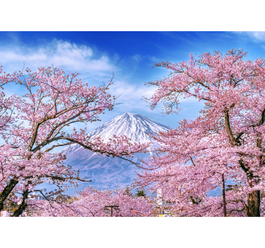 Fotomurali natura paesaggio di fiori di ciliegio - TenStickers