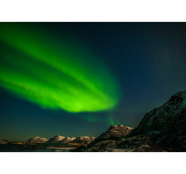 Fotomurali natura vetrina delle luci del nord - TenStickers