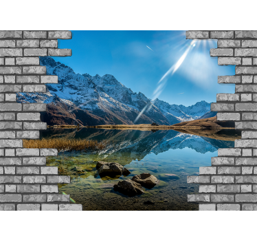 Fotomurale paesaggi eco delle montagne - TenStickers