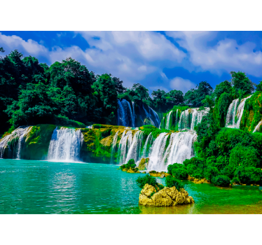 Fotomurali cascate paesaggio di cascate maestose - TenStickers