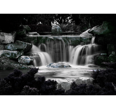 Fotomurali cascate ambiente di cascata tranquillo - TenStickers