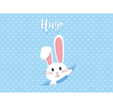 Fotomurale animali personaggio coniglio felice - TenStickers
