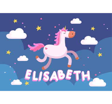 Fotomurale animali paesaggio da sogno con unicorni - TenStickers