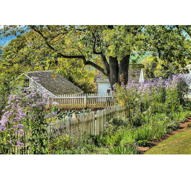 Fotomurale paesaggi vista giardino sereno - TenStickers