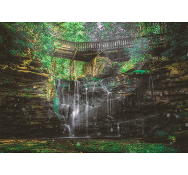 Fotomurale paesaggi vista cascata panoramica - TenStickers