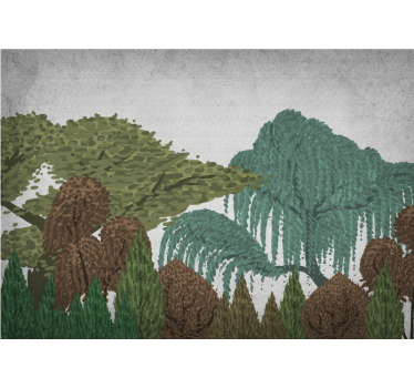 Fotomurali natura paesaggio di foliage vivace - TenStickers