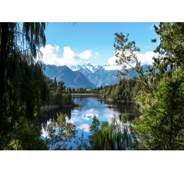 Fotomurale paesaggi prospettiva di un torrente - TenStickers