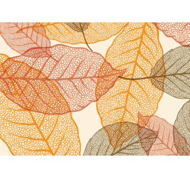 Fotomurali natura motivi di foglie intricate - TenStickers