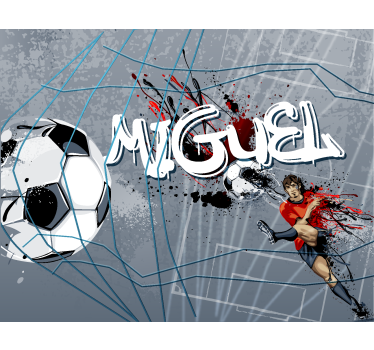 Fotomurale per camerette ragazzi gol del calciatore - TenStickers