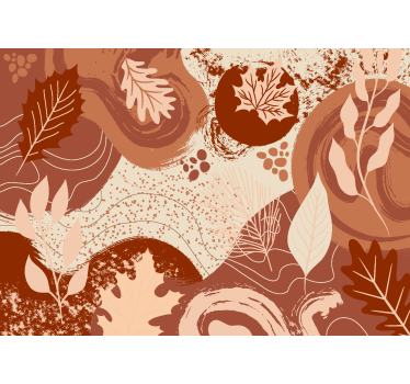 Fotomurale terracotta piante e fiori - TenStickers