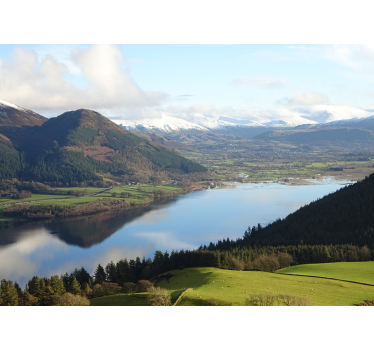 Fotomurale lago serena vista sul lago - TenStickers