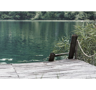 Fotomurale lago molo sereno - TenStickers