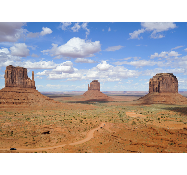 Fotomurale paesaggi vista dei monoliti del deserto - TenStickers