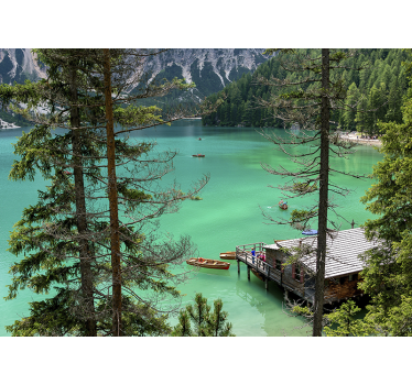 Fotomurale paesaggi tranquilla vista sul lago - TenStickers