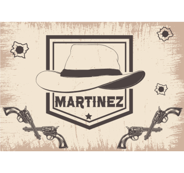 Fotomurale cameretta ragazzi tema cowboy personalizzabile - TenStickers
