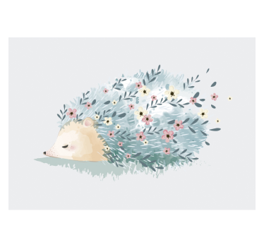 Fotomurale con porcospino stile cartoon - TenStickers