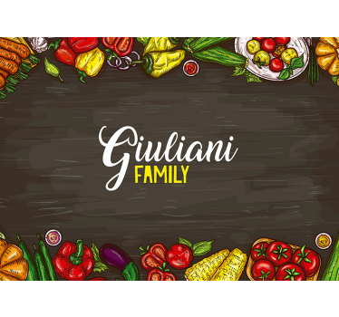 Fotomurale Amanti della cucina personalizzati - TenStickers