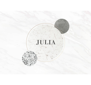 Fotomurale moderno design del nome personalizzato - TenStickers